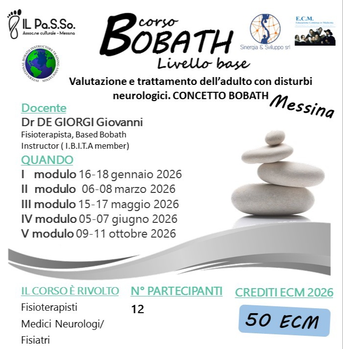 Corso Bobath, livello base. Valutazione e trattamento dell'adulto con disturbi neurologici.